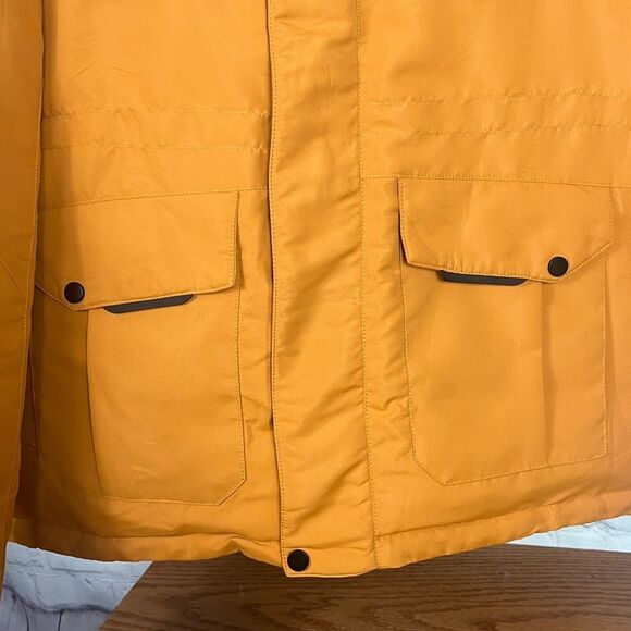 Avalanche Mens Winter Jacket British Khaki Color Down Windproof Parka Snow Ski L - Picture 2 of 10